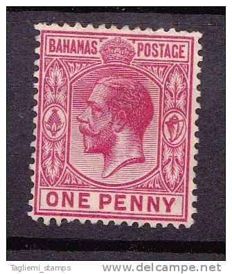 Bahamas, 1912-19, SG 82, Mint Hinged, WM Mult Crown CA - 1859-1963 Colonia Británica