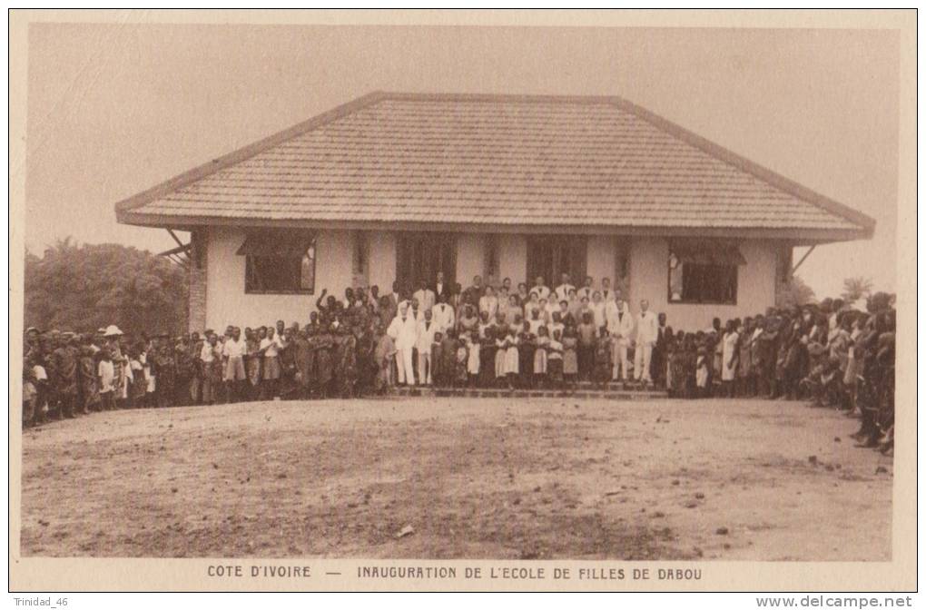 COTE D' IVOIRE ( INAUGURATION DE L' ECOLE DE DABOU ) - Côte-d'Ivoire