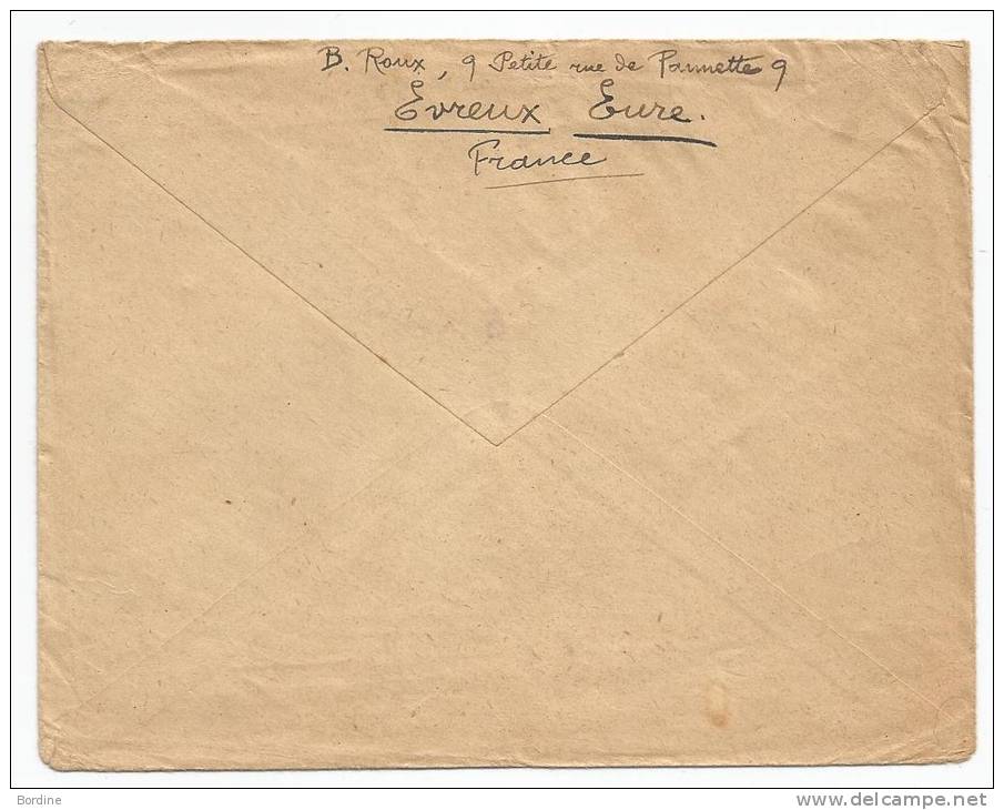 - Lettre -  EURE - GARE D'EVREUX - FRANCHISE MILITAIRE -  L'ARMEE D'ORIENT - 1917 - Storia Postale