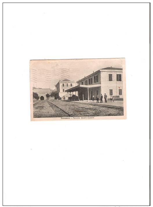 CATANZARO-1934- STAZIONE -RARITà-RIGHE SULLA CARTOLINA - Catanzaro