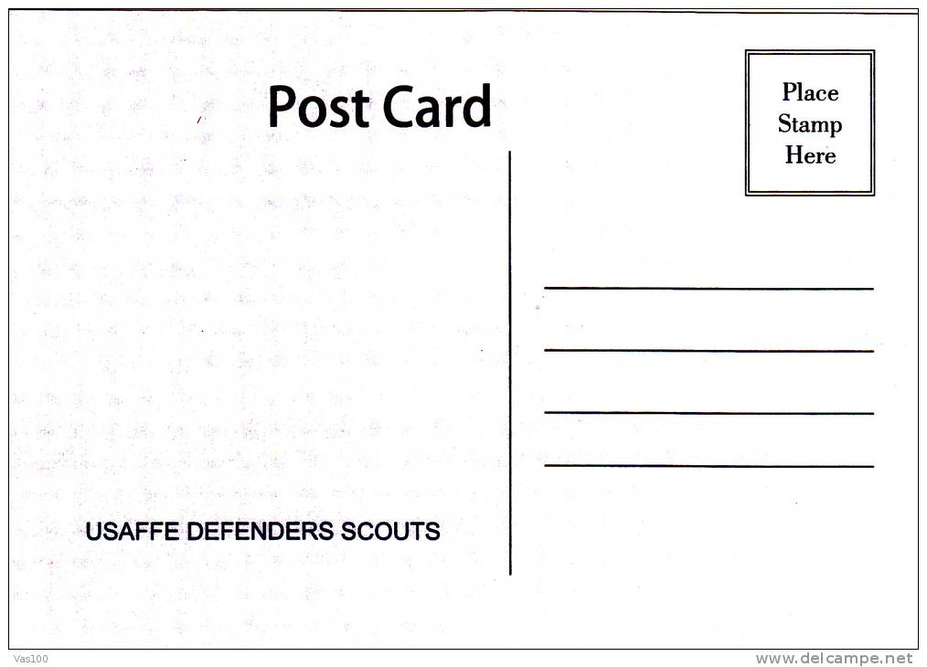 SCOUTISME,USAFEE DEFENDERS SCOUTS,POSTCARD UNUSED. - Scouting