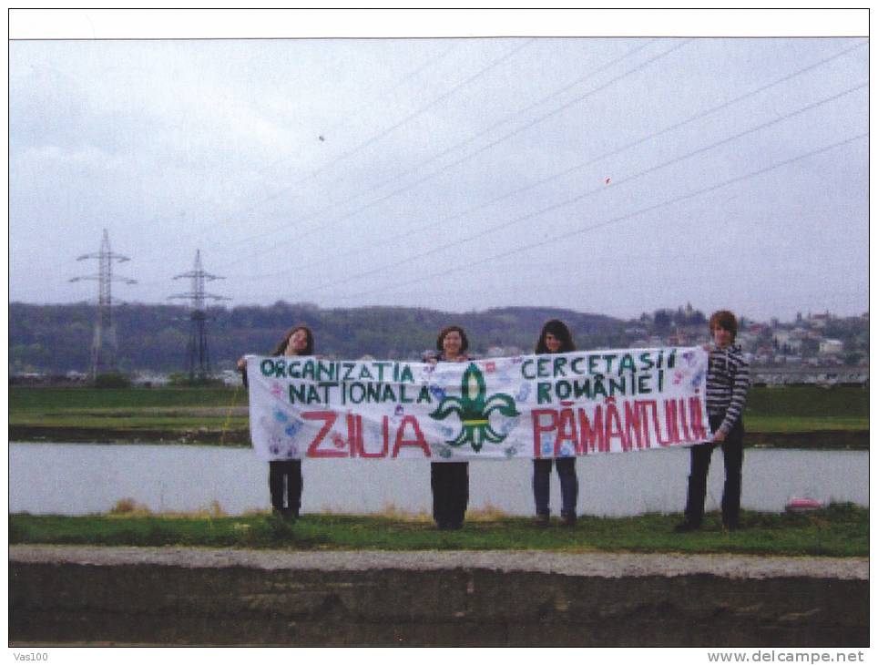 SCOUTISME,SCOUTS ROMANIA,POSTCARD UNUSED. - Movimiento Scout