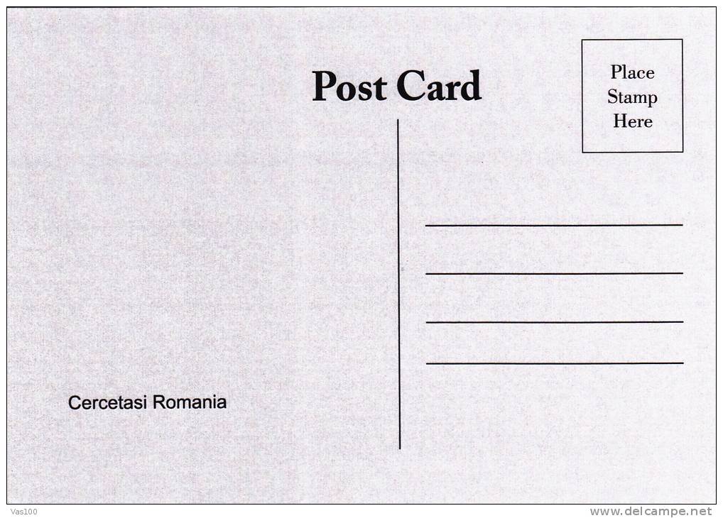 SCOUTISME,SCOUTS ROMANIA,POSTCARD UNUSED. - Pfadfinder-Bewegung