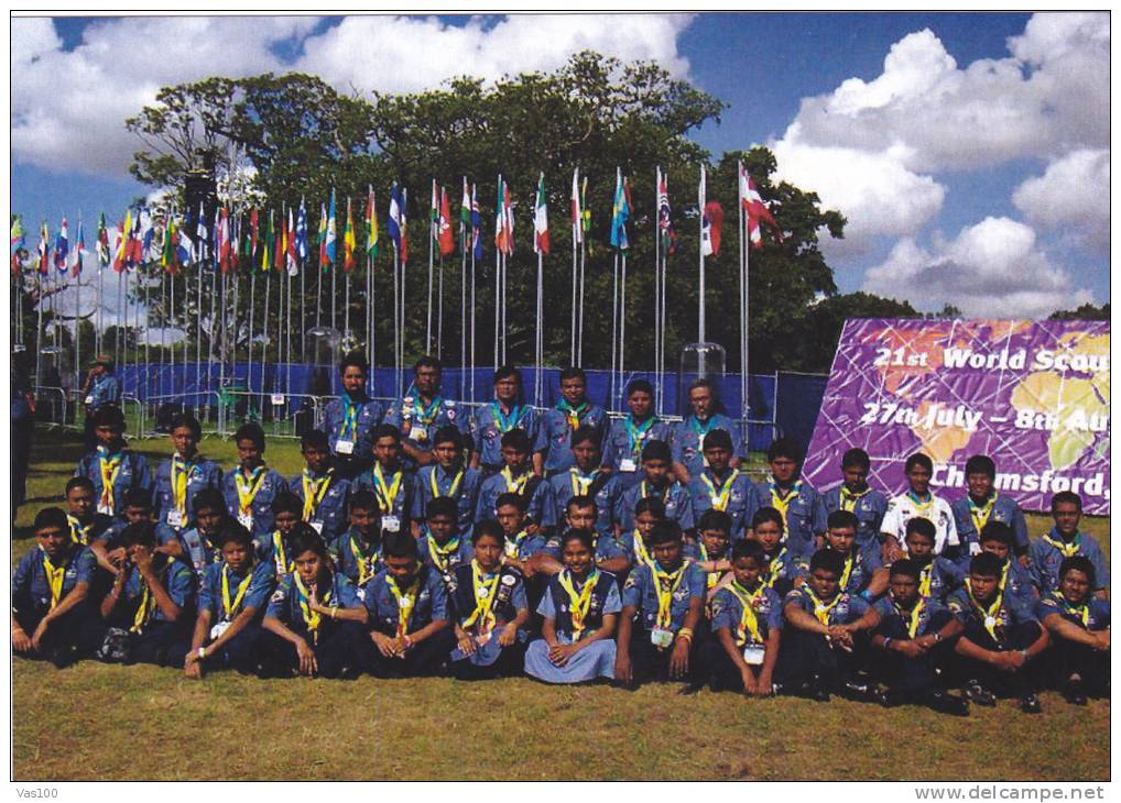 SCOUTISME,SCOUTS BANGLADESH TABARA ,POSTCARD UNUSED. - Pfadfinder-Bewegung