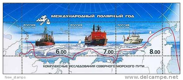 Russia 2008 Polar Year Block MNH - Other & Unclassified