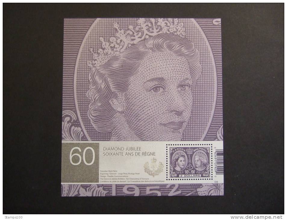 CANADA  2012  60 YEARS DIAMOND YUBELEE   MNH **     (10105-120) - Neufs