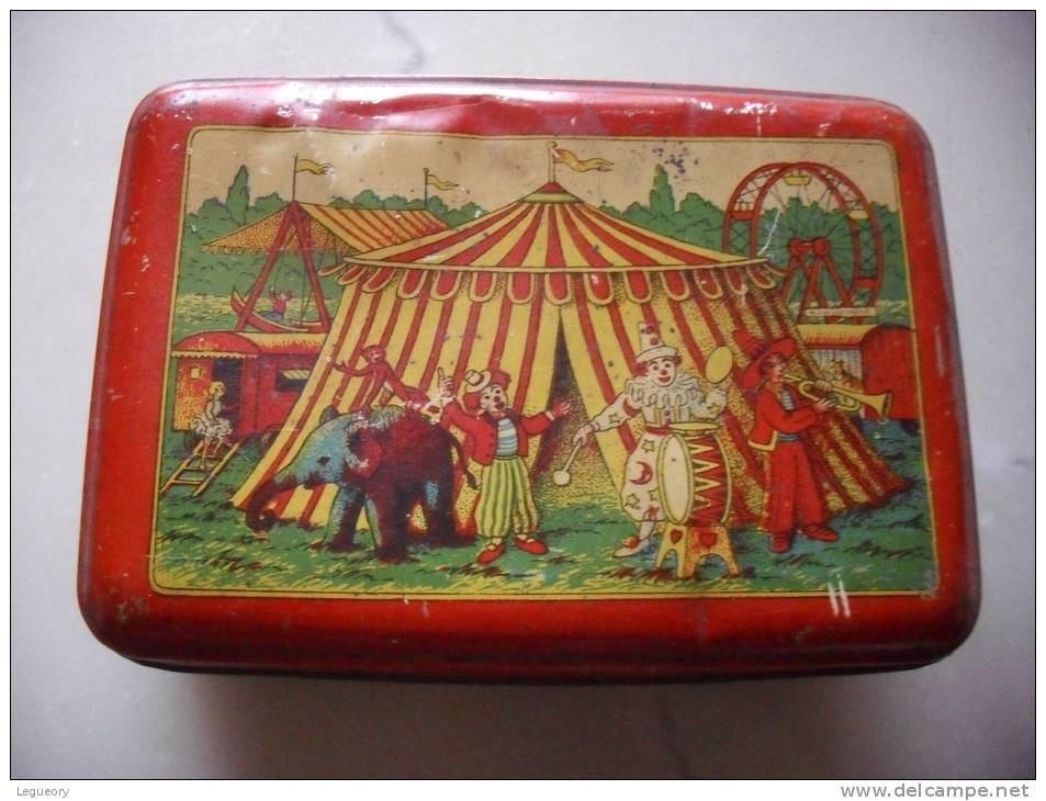 Boite Biscuits Damoiseau  Theme CIRQUE CLOWN - Dosen