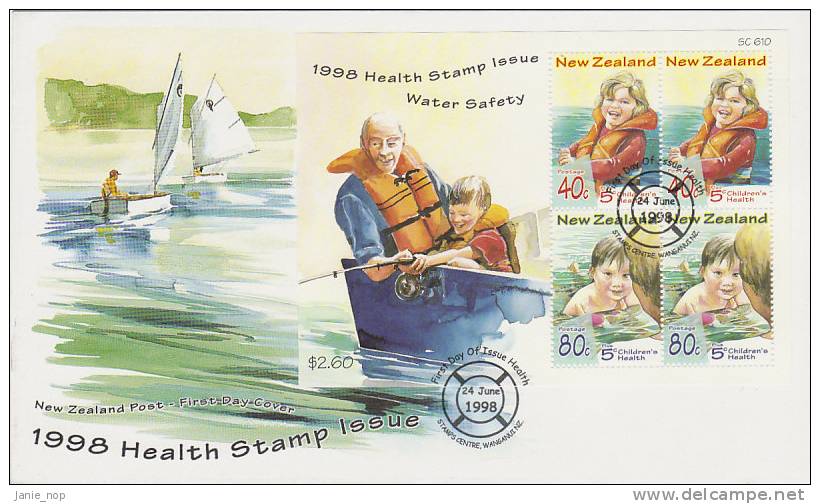 New Zealand 1998 Health Stamp Souvenir Sheet FDC - FDC