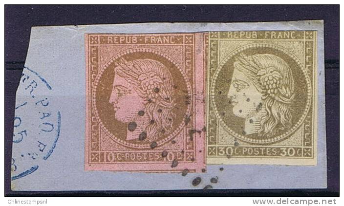 Colonies Francaises: Yv Nr 18+ 22 Martinique Cachet MQE, Valeur A Lettre € 1250 Nr 18 Maury Cat. - Ceres