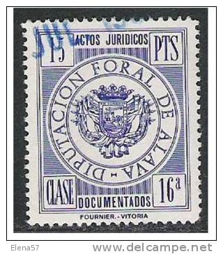 3525-SELLO FISCAL LOCAL DIPUTACION FORAL DE ALAVA. PAIS VASCO.15 PTS  ACTOS JURIDICOS DOCUMENTADOS.SPAIN REVENUE FISCAUX - Steuermarken