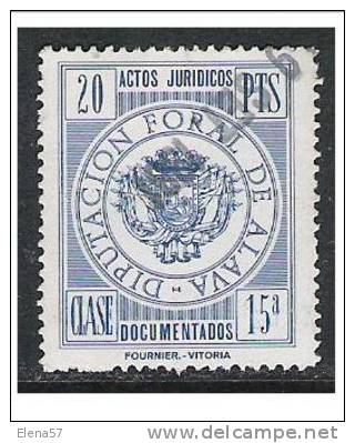 3526-SELLO FISCAL LOCAL DIPUTACION FORAL DE ALAVA. PAIS VASCO.20 PTS  ACTOS JURIDICOS DOCUMENTADOS.SPAIN REVENUE FISCAUX - Revenue Stamps