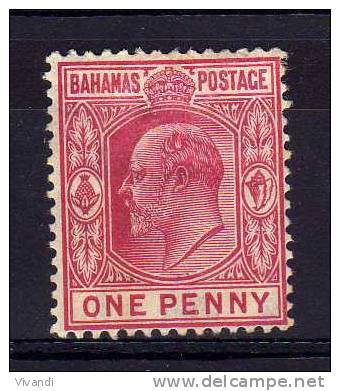 Bahamas - 1906 - 1d Definitive - MH - 1859-1963 Colonia Británica
