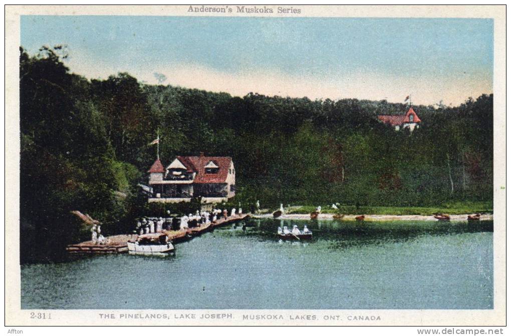 The Pinelands Lake Joseph Muskoka Lakes Ont Old Postcard - Muskoka