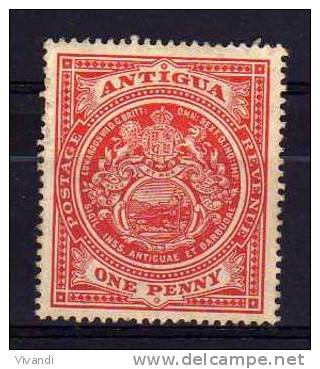 Antigua - 1915 - 1d Definitive (Watermark Multiple Crown CA) - MH - 1858-1960 Crown Colony