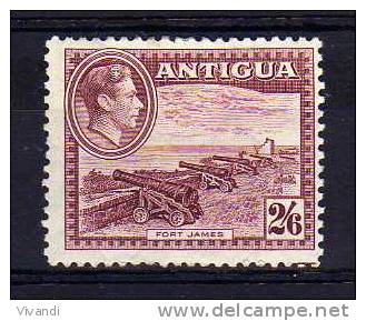 Antigua - 1938 - 2/6d Definitive - MH - 1858-1960 Colonie Britannique