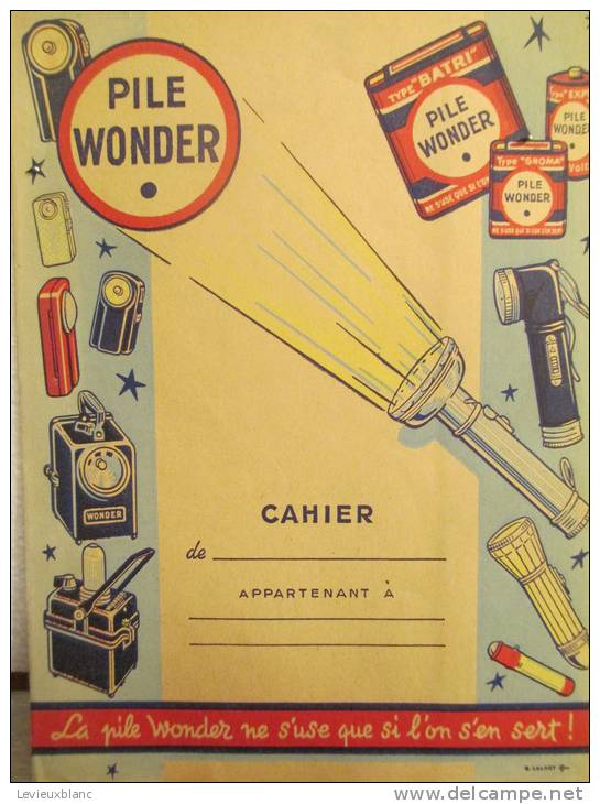 Wonder/Piles/ "Ne S'use Que Si L'on S'en Sert !"/EFGE/Valenciennes/Lalart/années 50    CAH23 - Pulizia