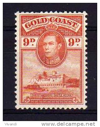 Gold Coast - 1938 - 9d Definitive (Perf 12) - MH - Gold Coast (...-1957)