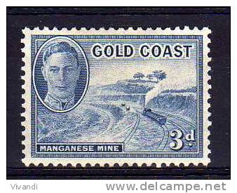Gold Coast - 1948 - 3d Definitive - MH - Côte D'Or (...-1957)