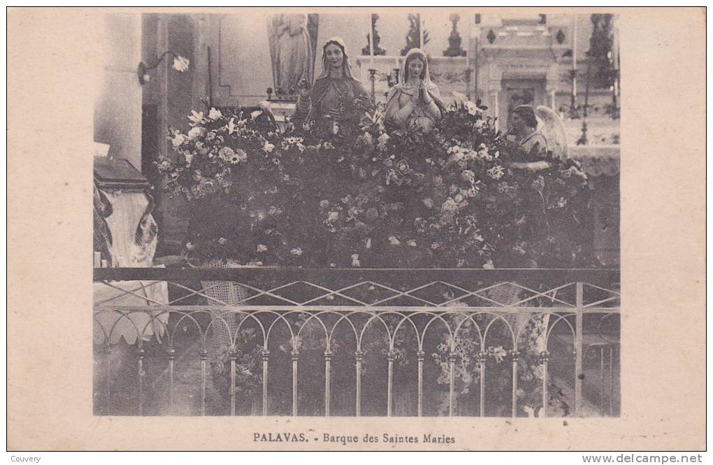 CPA 34  PALAVAS ,Barque Des SAINTES-MARIES.(1917) - Palavas Les Flots