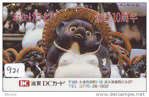 Télécarte  Japon * OISEAU MANCHOT  (921)  PENGUIN BIRD Japan * Phonecard * PINGUIN * - Pinguini