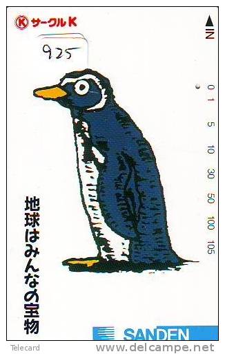 Télécarte  Japon * OISEAU MANCHOT  (925)  PENGUIN BIRD Japan * Phonecard * PINGUIN * - Pinguïns & Vetganzen