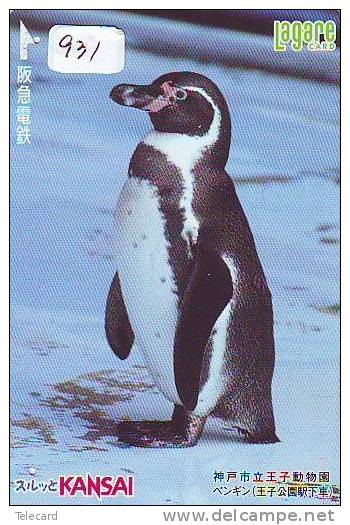 Télécarte  Japon * OISEAU MANCHOT  (931)  PENGUIN BIRD Japan * Phonecard * PINGUIN * - Pingouins & Manchots
