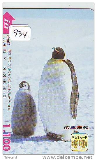 Télécarte  Japon * OISEAU MANCHOT  (934)  PENGUIN BIRD Japan * Phonecard * PINGUIN * - Pinguini