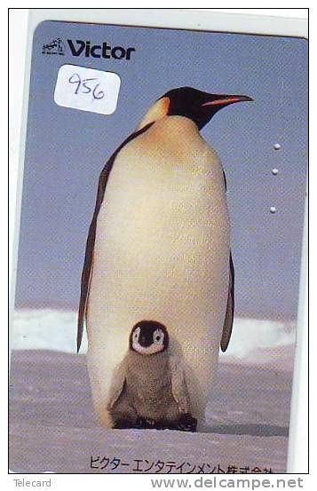 Télécarte  Japon * OISEAU MANCHOT  (956)  PENGUIN BIRD Japan * Phonecard * PINGUIN * - Pinguins