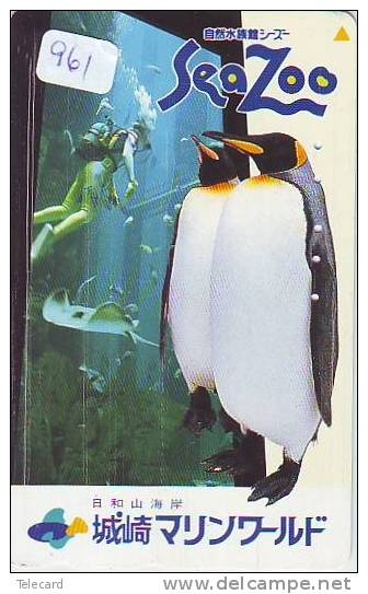 Télécarte  Japon * OISEAU MANCHOT  (961)  PENGUIN BIRD Japan * Phonecard * PINGUIN * - Pinguine