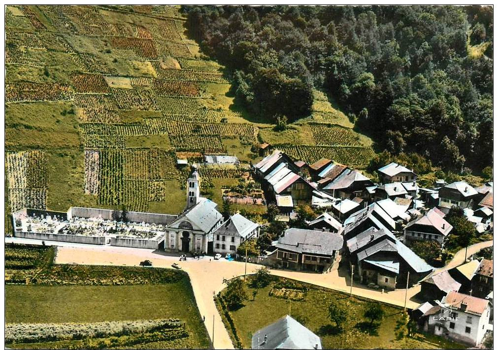 733639 CEVINS EN AVION AUDESSUS DE CEVINS CHEF LIEU  No 5K  VUE D ENSEMBLE  QUARTIER DE LEGLISE CEVINS EN AVION AUDESSUS - Andere & Zonder Classificatie