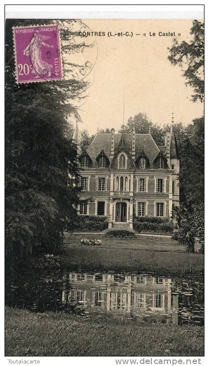 CPA 41 CONTRES LE CASTEL 1933 - Contres