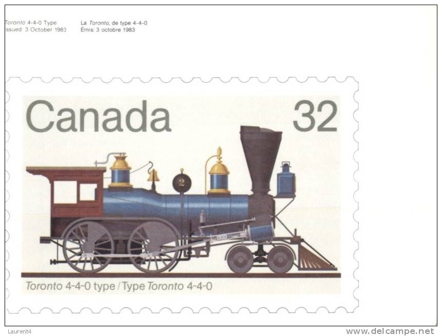 (502) Maxi Card - Stamp Card - Canada - Stamp Reproduction Train - Tarjetas – Máxima