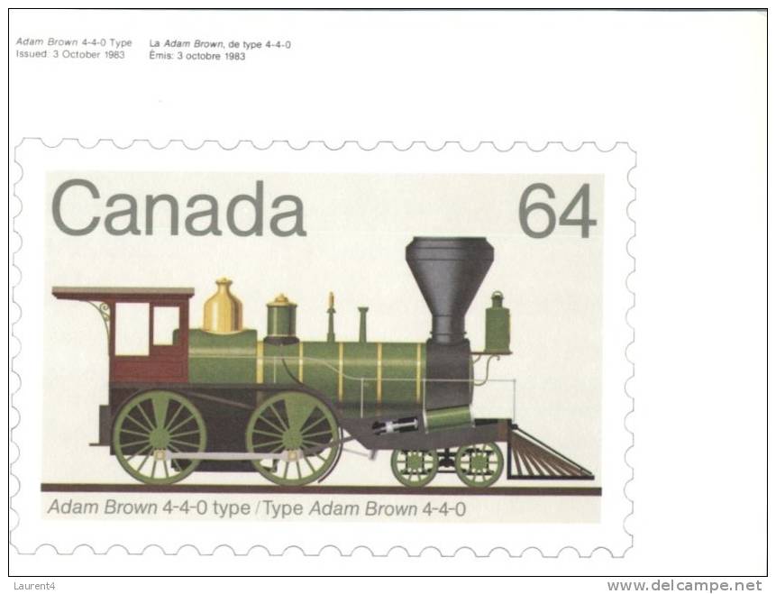 (502) Maxi Card - Stamp Card - Canada - Stamp Reproduction Train - Tarjetas – Máxima