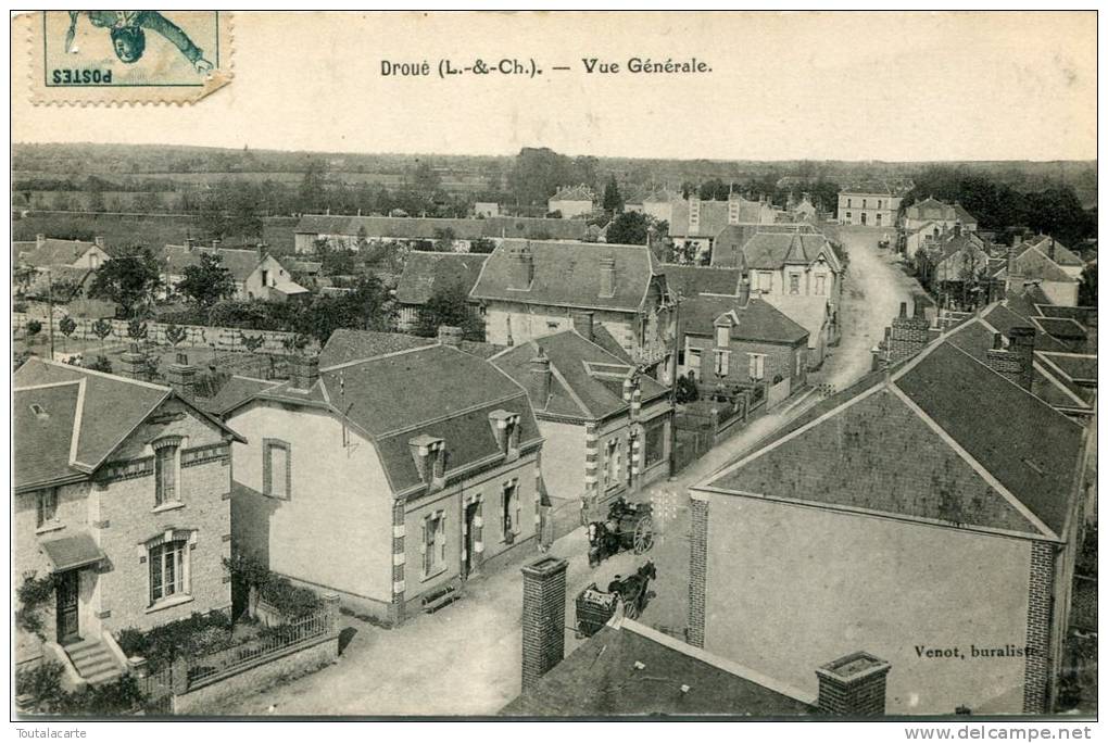 CPA 41 DROUE VUE GÉNÉRALE  1936 - Droue