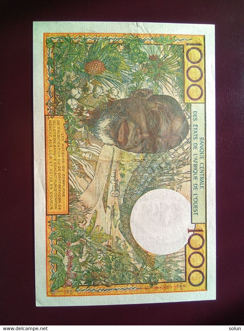 IVORY COAST  AFRICA  1000  FRANCS  BANKNOTE  P-103Ak - Ivoorkust