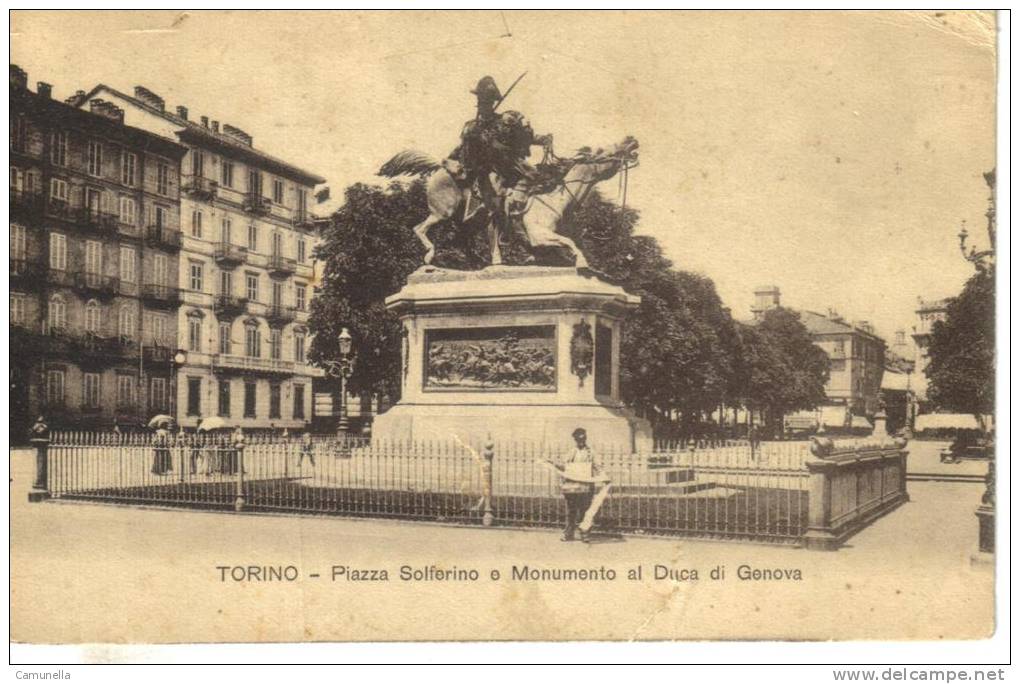 Cartoline Monumenti-monumento A Duca Di Genova-torino - Monuments