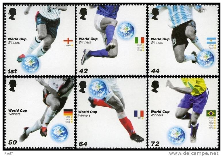 GRAND-BRETAGNE 2006 - Sports, Football, Coupe Du Monde Allemagne 2006  - 6v Neufs// Mnh - Unused Stamps