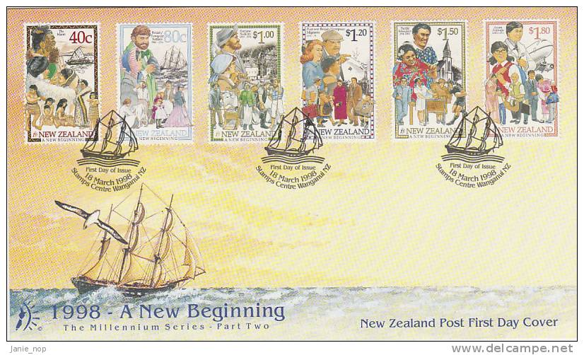 New Zealand 1998 New Zealand's Multi Cultural Society FDC - FDC