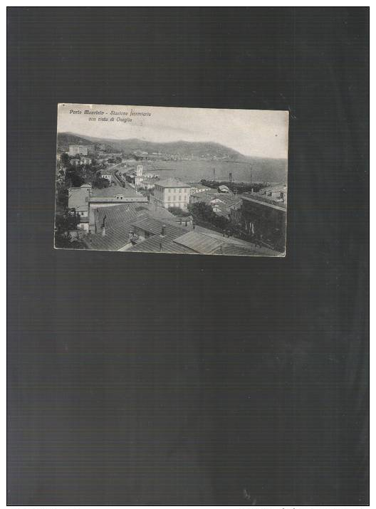 PORTO MAURIZIO - STAZIONE FERROVIARIA CON VISTA DI ONEGLIA- 1923 - Non Classificati