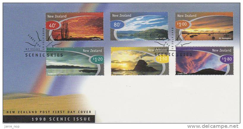 New Zealand 1998 Scenic Skies FDC - FDC
