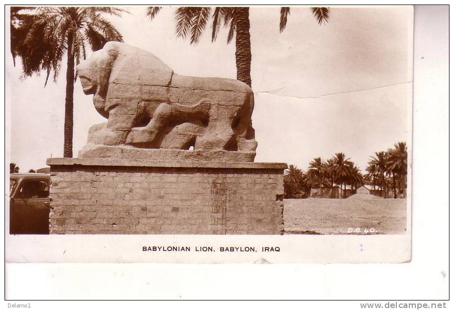 Cart Colori Babylonia ( Iraq) Lion - Irak