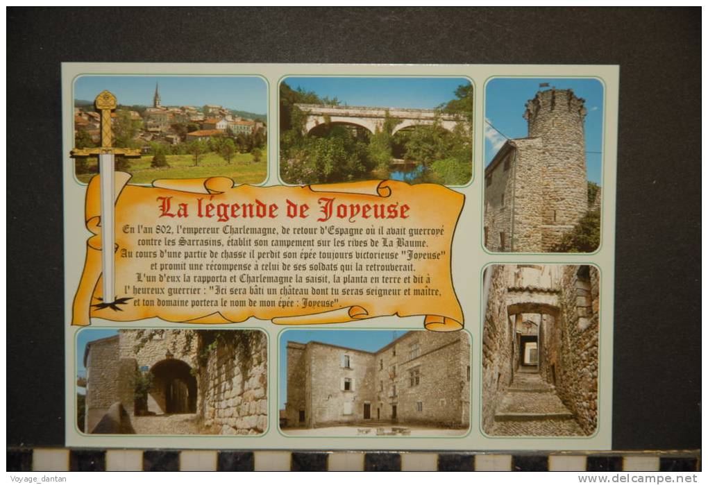 07- JOYEUSE  CITE MEDIEVALE  -ECRITE-  EDITIONS CELLARD  - - Joyeuse