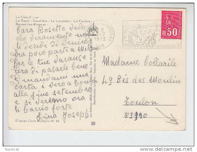 REF23.432  VAR. LA CÔTE D´AZUR. LE RAYOL. CAVALIERE. LE LAVANDOU.LA FAVIERE.BORMES- LES -MIMOSAS - Autres & Non Classés