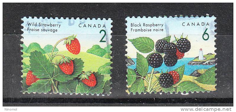 Canada   -  1992.  Fragole E More. Strawberries  And  Blackberries. - Fruit