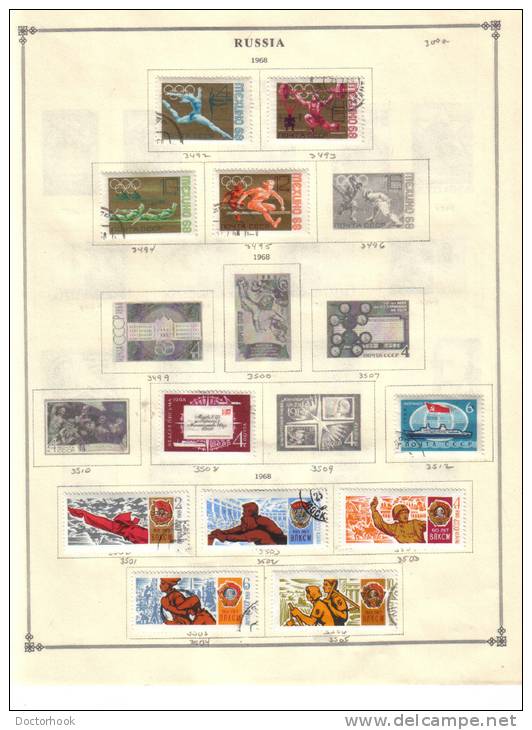 RUSSIA    Collection Of  Mounted Mint And Used As Per Scan. (6 SCANS) - Colecciones