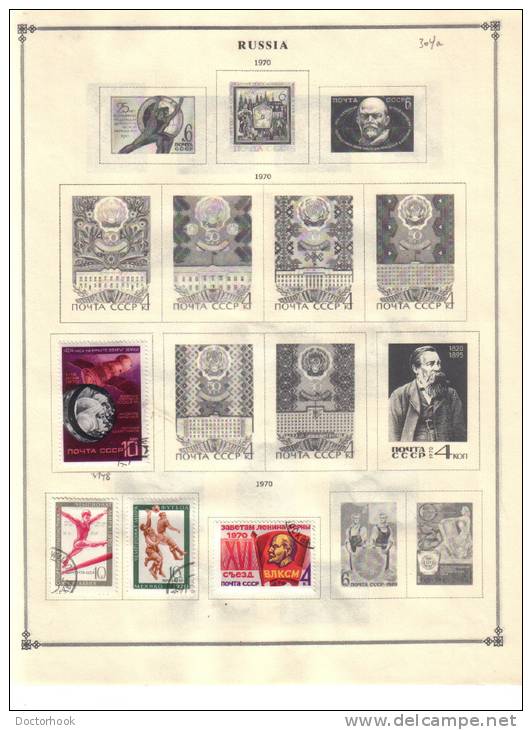 RUSSIA    Collection Of  Mounted Mint And Used As Per Scan. (4 SCANS) - Colecciones