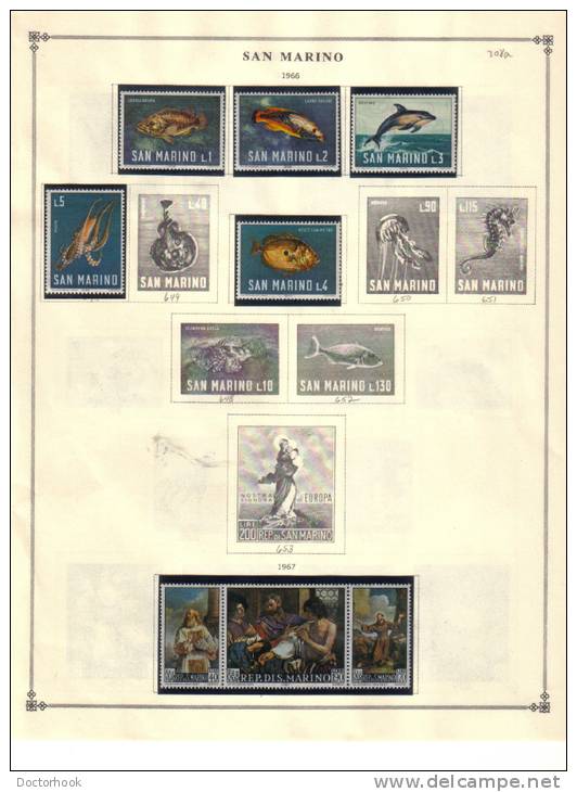 SAN MARINO    Collection Of  Mounted Mint And Used As Per Scan. (3 SCANS) - Collections, Lots & Series