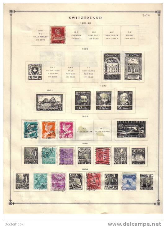 SWITZERLAND    Collection Of  Mounted Mint And Used As Per Scan. (5 SCANS) - Collections