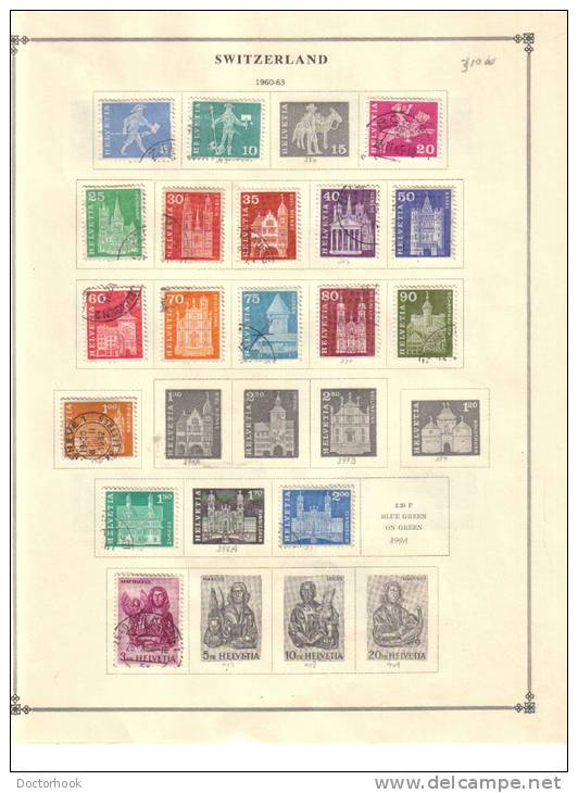 SWITZERLAND    Collection Of  Mounted Mint And Used As Per Scan. (5 SCANS) - Collections