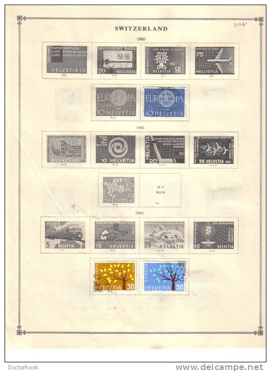 SWITZERLAND    Collection Of  Mounted Mint And Used As Per Scan. (5 SCANS) - Collections